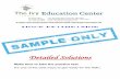 AMC 10 - Ivy League Education Center AMC 10 Mock Test Detailed Solutions Problem 1 Answer: (E) Solution
