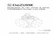 DeZURIK 2-16 PTW & PFW TAPERED PLUG VALVES€¦ · Your Tapered Plug Valve has been packaged to provide protection during shipment, however, it can be damaged in transport. Carefully