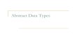 Abstract Data Types - cs.sfu.ca€¦ · Abstract Data Types Abstract data type (ADT) An ADT is composed of A collection of data A set of operations on that data Specifications of