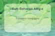 Sub-Saharan Africa - Mrs. Ryan's World Geographyryangeography.weebly.com/uploads/1/1/2/8/11281153/economy.pdf · Sub-Saharan Africa Economic Geography ... land. Africa is the world’s