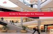 ICSC’s Strategies for Success · members and news media, presentations, publications, conferences and videos. A strong networking component engages practitioners around the world,