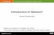 Introduction to Malware*muratk/courses/dbsec09s_files/Malwa… · Introduction to Malware* Murat Kantarcioglu Slides are based on Chapter 22 of the “Computer Security” book by