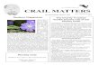 CRAIL MATTERS - Microsoftbtckstorage.blob.core.windows.net/site15347/March 20.pdf · CRAIL MATTERS incorporating About Crail W/C 20 March No 7 Free Denburn Dispatches Heavy rain on