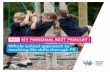 Whole school approach to teaching life skills …...My Personal Best is a whole school approach to teaching and learning in PE, where life skills and values such as co-operation, responsibility