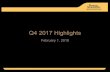 Q4 2017 Highlights - Boston Scientificinvestors.bostonscientific.com/~/media/Files/B/Boston-Scientific-IR/... · Q4 2017 Highlights 6 Q4 2017 Financial & Operational Highlights |