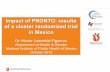 Impact of PRONTO: results of a cluster randomized trial in ... · The PRONTO training showed extensive feasibility and acceptability among health personnel. The evidence on the effectiveness
