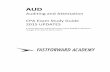 Auditing and Attestation CPA Exam Study Guide 2015 UPDATES · 2020-06-10 · 7 Section 3100 Engagement Acceptance and Understanding the Assignment 3160.10 In cases of auditing entities