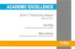 Academic ACADEMIC EXCELLENCE Excellence · 3/9/2017  · Academic Excellence 3 Competency breakdown by subgroup can be found on the strategic plan website Competency 2017 T1 2016