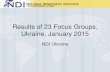 Results of 23 Focus Groups, Ukraine, January 2015 Group Research... · interpreting focus group results – Those who come to focus groups may be more outspoken and willing to share