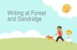 Writing at Forest and Sandridge€¦ · - Endorsement quotes correctly punctuated - Prepositional openers - Rhetorical questions - Imperative verbs This will help children to recognise