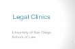Legal Clinics - University of San Diegocatcher.sandiego.edu/items/usdlaw/Clinic-Offer-Spring...Legal Clinics University of San Diego School of Law 1 Goals of USD Clinical Program •