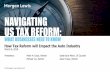 NAVIGATING US TAX REFORM - Morgan, Lewis & Bockius · Navigating US Tax Reform: What Businesses Need to Know Regular Tax Liability • Regular tax liability must be reduced by most