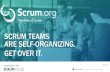 Scrum Teams are Self-Organizing. Get over it. - …Slides/...•Scrum teams are self-organizing because The Scrum Guide says so. •Agile teams are self-organizing because the Agile