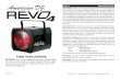 Revo 4 General Information - Theatrical & Stage …Revo 4 General Information Unpacking: Thank you for purchasing the Revo 4 by American DJ ®. Every Revo 4 has been thoroughly tested