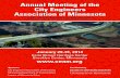Annual Meeting of the City Engineers Association of MinnesotaD96B0887-4D81-47D5... · The City Engineers Association of Minnesota invites you to the Annual Meeting in January 2014.