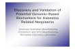 Discovery and Validation of Potential Genomic-Based ...€¦ · Discovery and Validation of Potential Genomic-Based Biomarkers for Asbestos Related Neoplasms American Australian Mesothelioma