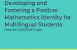 Developing and Fostering a Positive Mathematics Identity ... · Mathematics Identity We define mathematics identity as the dispositions and deeply held beliefs that students develop