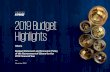 2019 Budget Highlights - assets.kpmg · 2019 Budget Highlights Ghana ... 2016. 2017. Annual Real GDP Growth (Old and New Base Years ) 2014-2017. ... taxes, reflecting gains from the