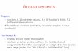 Announcements - McMaster Universityclemene/1LS3/lectures/1ls3_week7.pdf · Announcements Topics: - sections 7.1 (differential equations), 7.2 (antiderivatives), and 7.3 (the definite