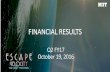 FINANCIAL RESULTS Q3 - NIITprod.niit.com/authoring/Investor Newsletter/Q2 Insight...Q2 FY17 October 19, 2016 2 Environment • Geo-political uncertainty weighing down on growth outlook