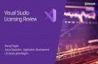 Visual Studio Licensing Review - Visual Studio... · Store access: Active subscriptions include developer accounts for Windows, Windows Phone and Office Stores so your developers