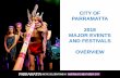 CITY OF PARRAMATTA 2018 MAJOR EVENTS AND FESTIVALS … · Attendance: 25,000 skaters and 100,000 audience (2016). WHY Activate Prince Alfred Square day and night with a minimum of