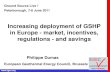 Increasing deployment of GSHP in Europe - market ...gshp.org.uk/GroundSourceLive2011/PhillipDumasGSHP_Europe_gsl.p… · GSHP in Europe – the Market. European Geothermal Energy