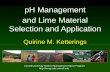 pH Management and Lime Material Selection and Applicationnmsp.cals.cornell.edu/NYOnFarmResearchPartnership/... · 2017-04-27 · •Conventional tillage: –Regular soil depth: 6-8