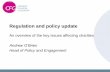 Regulation and policy update - Small Charity Financesmallcharityfinance.org.uk/.../2016/07/1A-Regulation-and-policy-update-Andrew-OBrien.pdfAndrew O’Brien Head of Policy and Engagement