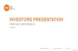 INVESTORS PRESENTATION - rcibs.com · INVESTORS PRESENTATION FIRST-HALF 2019 RESULTS JULY 26, 2019 2 Confidential C This presentation is not, and is not intended to be, an offer to