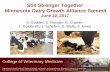 Still Stronger Together Minnesota Dairy Growth Alliance …...• Jeremy Schefers DVM PhD- ruminant diseases and diagnostics • Scott Wells DVM PhD, DACVPM - Control of infectious