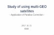 Study of using multi-GEO satellites...Study of using multi-GEO satellites - Application of Parallax Correction - 2017. 10. 21 KMA 2 y Using multi-GEO satellites (4th meeting) Location