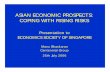 ASIAN ECONOMIC PROSPECTS: COPING WITH RISING RISKS · 2012-02-02 · Presentation to ECONOMICS SOCIETY OF SINGAPORE Manu Bhaskaran Centennial Group 25th July 2006. IN A NUTSHELL Cyclical