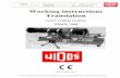 Working instructions Translation - Widostechnologywidostechnology.com/widos/wp-content/uploads/2016/09/... · 2016-09-03 · Translation socket welding machine WIDOS 3600 keep for