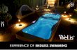 EXPERIENCE OF ENDLESS SWIMMING - Wellis...Central chromotherapy lighting Thermocover KONGO Dimensions: 4280 × 2300 × 1430 mm Number of places: 2 sitting places 1 pc 2 HP + 1 HP Circ.