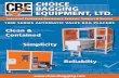 CHOICE BAGGING EQUIPMENT, LTD. · 2018-07-12 · Choice Bagging Equipment, Ltd. has specialized in the design, manufacture, ... We supply simple, manually operated bag filling systems