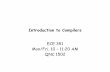 Introduction to Compilersvganesh/TEACHING/S2014/ECE351/lecture… · • The course is about compiler construction • You will learn the basics of – Formal language theory (regular
