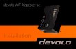 devolo WiFi Repeater ac · Position your devolo WiFi Repeater ac halfway between your WiFi router and your WiFi devices. Ideally, the signal indicator on your repeater should have