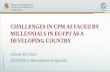 CHALLENGES IN CPM AS FACED BY MILLENNIALS …...• New chapter for Projectmanager roles & responsibilities whichare effectively aligned with the PMI talent triangle and current best
