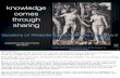 knowledge comes through sharing - Wikimedia...knowledge comes through sharing Questions on Wikipedia by Wikimedia Deutschland e.V. picture: Adam & Eve by Albrecht Dürer [Public domain],