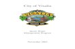 City of Visalia - California State Water Resources Control ... · A Visalia City Map B City of Visalia Flyer "Dump On Us" C TCAG Flyer "Protect Your Water" ... Evans Ditch and Persian
