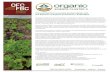 Connecting Environmental Sustainability with the Science ... · Connecting Environmental Sustainability with the Science of Organic Production Sustainable – Organic – Science