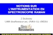 INSTRUMENTATION IN RAMAN SPECTROSCOPY: ELEMENTARY … · NOTIONS SUR L’INSTRUMENTATION EN SPECTROSCOPIE RAMAN J.Dubessy UMR GeoRessources, CNRS-UL-CREGU 1 Ecole Wurm de spectroscopie