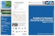 Analytics for Business Aug2019 - Ateneo Graduate School of ... for... · Analytics for Business: Discovering Insights from Data Analytics for Business Package inclusions: Program