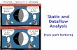 Static and Dataflow Analysisweb.eecs.umich.edu/~weimerw/2018-481/lectures/se-09-static.pdf · Dataflow Analysis Dataflow analysis is a technique for gathering information about the