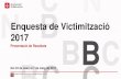 Enquesta de Victimització 2017 - Barcelona...Enquesta de Victimització / 2017 Presentació de Resultats IV Índex de victimització Persones Índex de risc 3614 IRISC Persones que