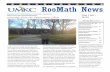 RooMath News - College of Arts and Sciencescas.umkc.edu/.../uploads/2018/07/RooMathNewsletter-2015.pdf · 2019-06-18 · model and case study with J. Whittaker, H. Thomp-son and W.