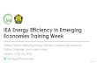 IEA Energy Efficiency In Emerging Economies Training Week · Multiple benefits through the IKEA supply chain initiative •Glassware company involved in Ikea’s supply chain energy