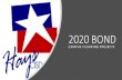 2020 BOND - Hays CISD...GYM FLOORING $300,000 NEW CARPET •REMOVE AND REPLACE FURNITURE AND BOOK CASES •REMOVE AND REPLACE COVE BASE •REMOVE CARPET •INSTALL HYPOALLERGENIC