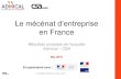 Le mécénat d‘entreprise en France - associations · Le mécénat d‘entreprise en France -11 2016 Le taux de mécénat des entreprises à partir de 1 salarié progresse : le
